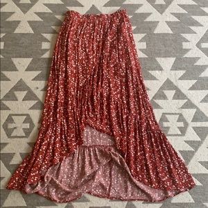 NWOT High low midi skirt